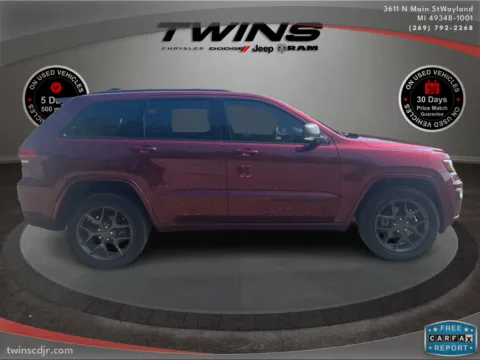 Photos of 2021 Jeep Grand Cherokee 80th Anniversary for sale in Wayland, MI at Twins Chrysler Dodge Jeep Ram