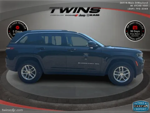 Photos of 2023 Jeep Grand Cherokee Laredo for sale in Wayland, MI at Twins Chrysler Dodge Jeep Ram