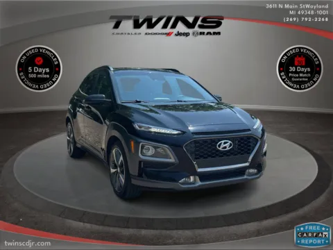 Black 2020 Hyundai Kona Limited for sale in Wayland, MI