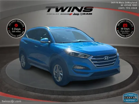 Blue 2017 Hyundai Tucson SE Plus for sale in Wayland, MI