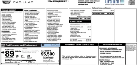 More photos of 2024 Cadillac LYRIQ Luxury at Twins Chrysler Dodge Jeep Ram, MI