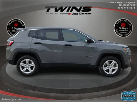 Photos of 2024 Jeep Compass Sport for sale in Wayland, MI at Twins Chrysler Dodge Jeep Ram