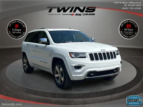 White 2014 Jeep Grand Cherokee Overland for sale in Wayland, MI