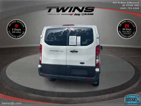 More photos of 2023 Ford Transit Cargo Van 250 at Twins Chrysler Dodge Jeep Ram, MI