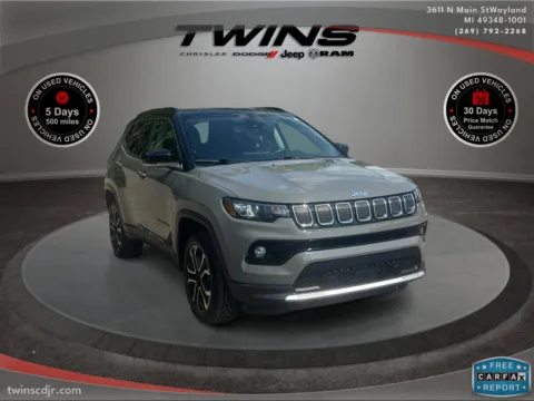 Gray 2022 Jeep Compass Limited for sale in Wayland, MI