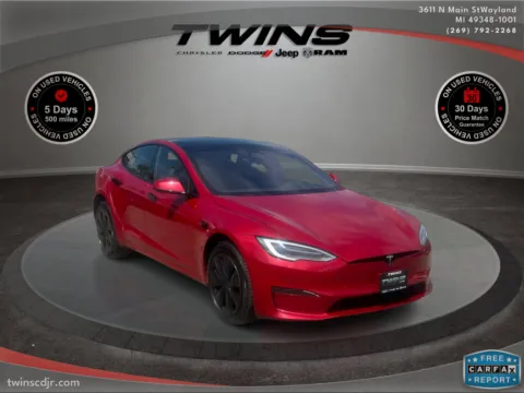 Photos of 2022 Tesla Model S Plaid for sale in Wayland, MI at Twins Chrysler Dodge Jeep Ram