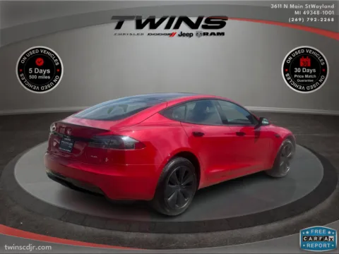 Another view of 2022 Tesla Model S Plaid for sale in Wayland, MI at Twins Chrysler Dodge Jeep Ram