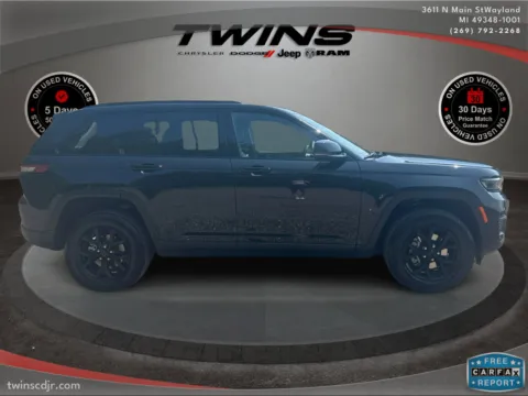 Photos of 2025 Jeep Grand Cherokee Altitude X for sale in Wayland, MI at Twins Chrysler Dodge Jeep Ram