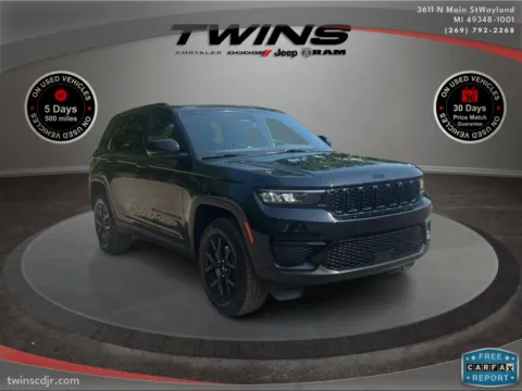 Black 2025 Jeep Grand Cherokee Altitude X for sale in Wayland, MI