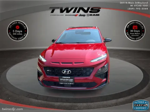 Another view of 2022 Hyundai Kona N Line for sale in Wayland, MI at Twins Chrysler Dodge Jeep Ram