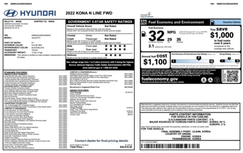 More photos of 2022 Hyundai Kona N Line at Twins Chrysler Dodge Jeep Ram, MI