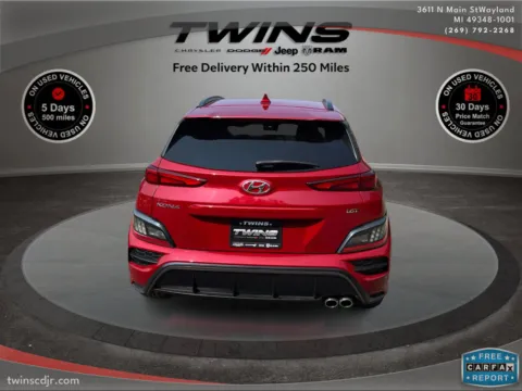 Another view of 2022 Hyundai Kona N Line for sale in Wayland, MI at Twins Chrysler Dodge Jeep Ram
