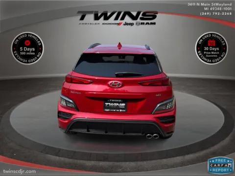Another view of 2022 Hyundai Kona N Line for sale in Wayland, MI at Twins Chrysler Dodge Jeep Ram