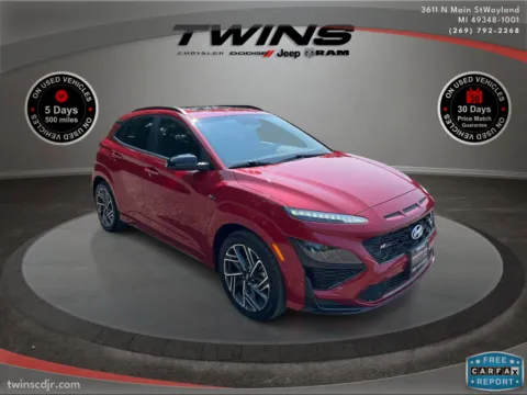 Photos of 2022 Hyundai Kona N Line for sale in Wayland, MI at Twins Chrysler Dodge Jeep Ram