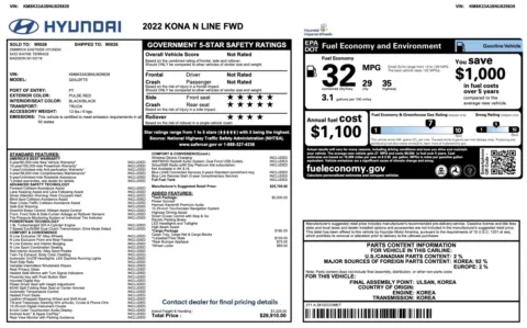 More photos of 2022 Hyundai Kona N Line at Twins Chrysler Dodge Jeep Ram, MI