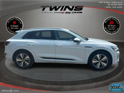 Photos of 2024 Audi Q8 e-tron Premium Plus for sale in Wayland, MI at Twins Chrysler Dodge Jeep Ram
