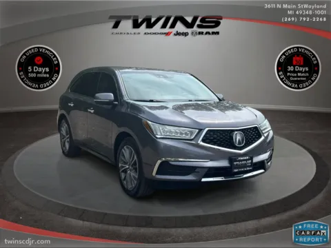 Gray 2018 Acura MDX w/Technology Pkg for sale in Wayland, MI