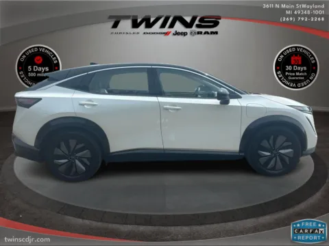 Photos of 2024 Nissan ARIYA ENGAGE for sale in Wayland, MI at Twins Chrysler Dodge Jeep Ram