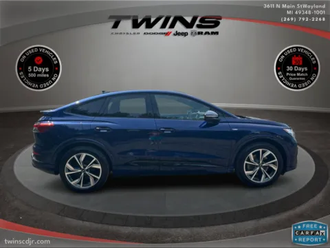 Blue 2025 Audi Q4 e-tron Sportback Premium Plus for sale in Wayland, MI