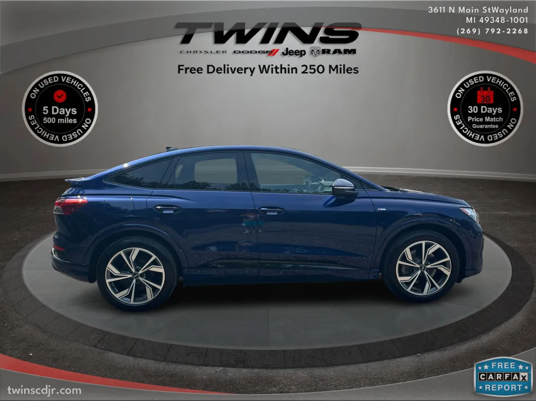 Blue 2025 Audi Q4 e-tron Sportback Premium Plus for sale in Wayland, MI