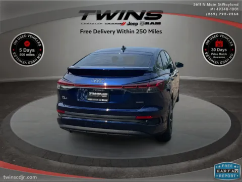 Another view of 2025 Audi Q4 e-tron Sportback Premium Plus for sale in Wayland, MI at Twins Chrysler Dodge Jeep Ram