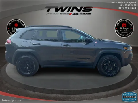 Photos of 2023 Jeep Cherokee Trailhawk for sale in Wayland, MI at Twins Chrysler Dodge Jeep Ram