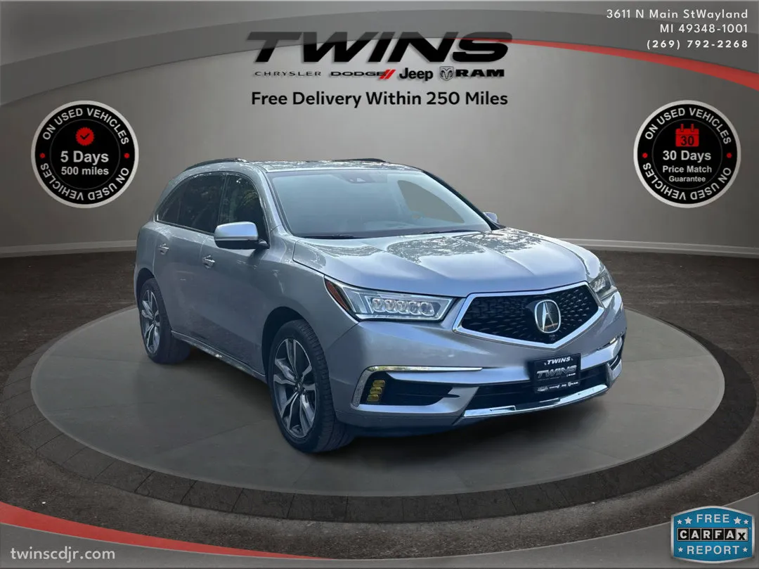 Gray 2019 Acura MDX w/Advance/Entertainment Pkg for sale in Wayland, MI