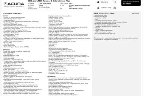 More photos of 2019 Acura MDX w/Advance/Entertainment Pkg at Twins Chrysler Dodge Jeep Ram, MI