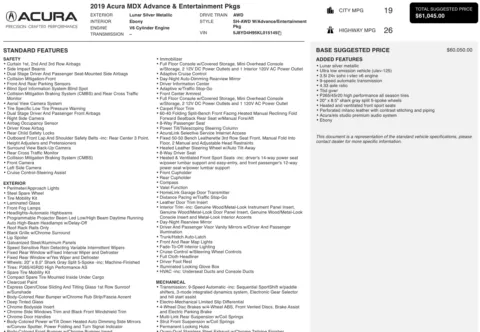 More photos of 2019 Acura MDX w/Advance/Entertainment Pkg at Twins Chrysler Dodge Jeep Ram, MI