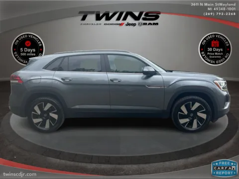 Photos of 2024 Volkswagen Atlas Cross Sport 2.0T SE w/Technology for sale in Wayland, MI at Twins Chrysler Dodge Jeep Ram