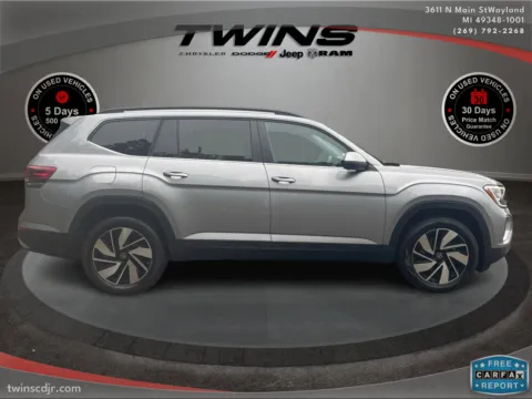 Photos of 2024 Volkswagen Atlas 2.0T SE w/Technology for sale in Wayland, MI at Twins Chrysler Dodge Jeep Ram