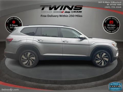 Photos of 2024 Volkswagen Atlas 2.0T SE w/Technology for sale in Wayland, MI at Twins Chrysler Dodge Jeep Ram