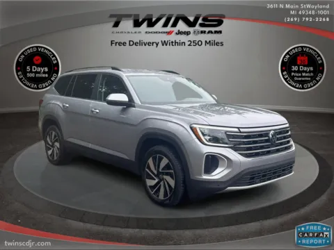 Silver 2024 Volkswagen Atlas 2.0T SE w/Technology for sale in Wayland, MI