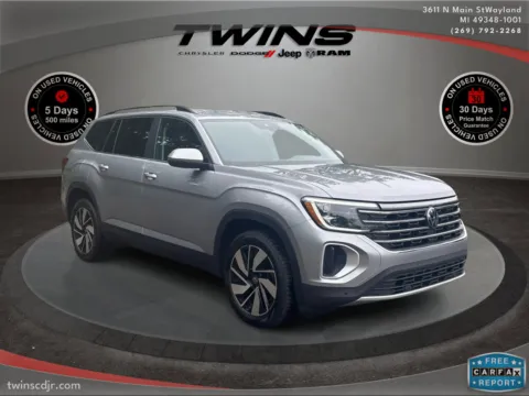Silver 2024 Volkswagen Atlas 2.0T SE w/Technology for sale in Wayland, MI