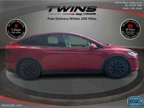 Photos of 2022 Tesla Model X for sale in Wayland, MI at Twins Chrysler Dodge Jeep Ram