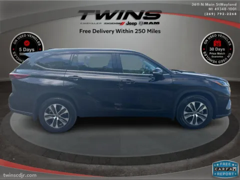 Photos of 2022 Toyota Highlander XLE for sale in Wayland, MI at Twins Chrysler Dodge Jeep Ram