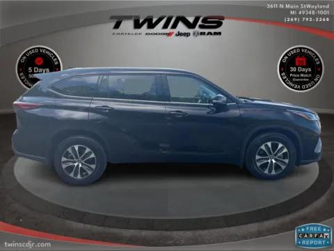 Photos of 2022 Toyota Highlander XLE for sale in Wayland, MI at Twins Chrysler Dodge Jeep Ram