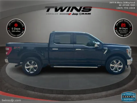 Photos of 2021 Ford F-150 LARIAT for sale in Wayland, MI at Twins Chrysler Dodge Jeep Ram