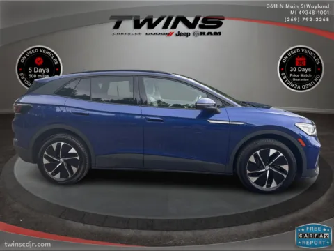Photos of 2021 Volkswagen ID.4 Pro S for sale in Wayland, MI at Twins Chrysler Dodge Jeep Ram