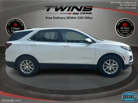 Photos of 2023 Chevrolet Equinox LT for sale in Wayland, MI at Twins Chrysler Dodge Jeep Ram