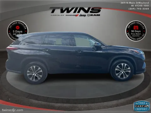 Photos of 2021 Toyota Highlander Hybrid XLE for sale in Wayland, MI at Twins Chrysler Dodge Jeep Ram