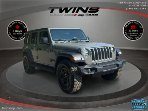 Gray 2023 Jeep Wrangler Sport for sale in Wayland, MI