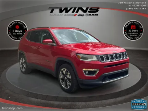 Red 2018 Jeep Compass Limited for sale in Wayland, MI