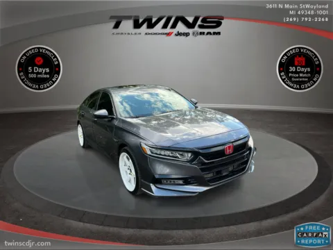 Gray 2019 Honda Accord Sedan Sport 2.0T for sale in Wayland, MI