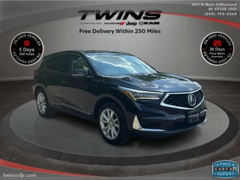 Black 2019 Acura RDX SH-AWD for sale in Wayland, MI