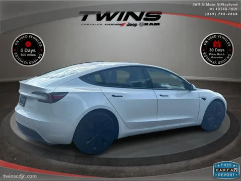 Another view of 2025 Tesla Model 3 Long Range for sale in Wayland, MI at Twins Chrysler Dodge Jeep Ram