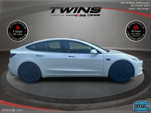 Photos of 2025 Tesla Model 3 Long Range for sale in Wayland, MI at Twins Chrysler Dodge Jeep Ram