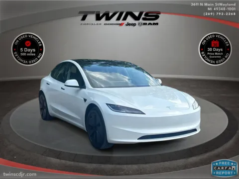 White 2025 Tesla Model 3 Long Range for sale in Wayland, MI