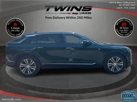 Photos of 2024 Cadillac LYRIQ Luxury for sale in Wayland, MI at Twins Chrysler Dodge Jeep Ram