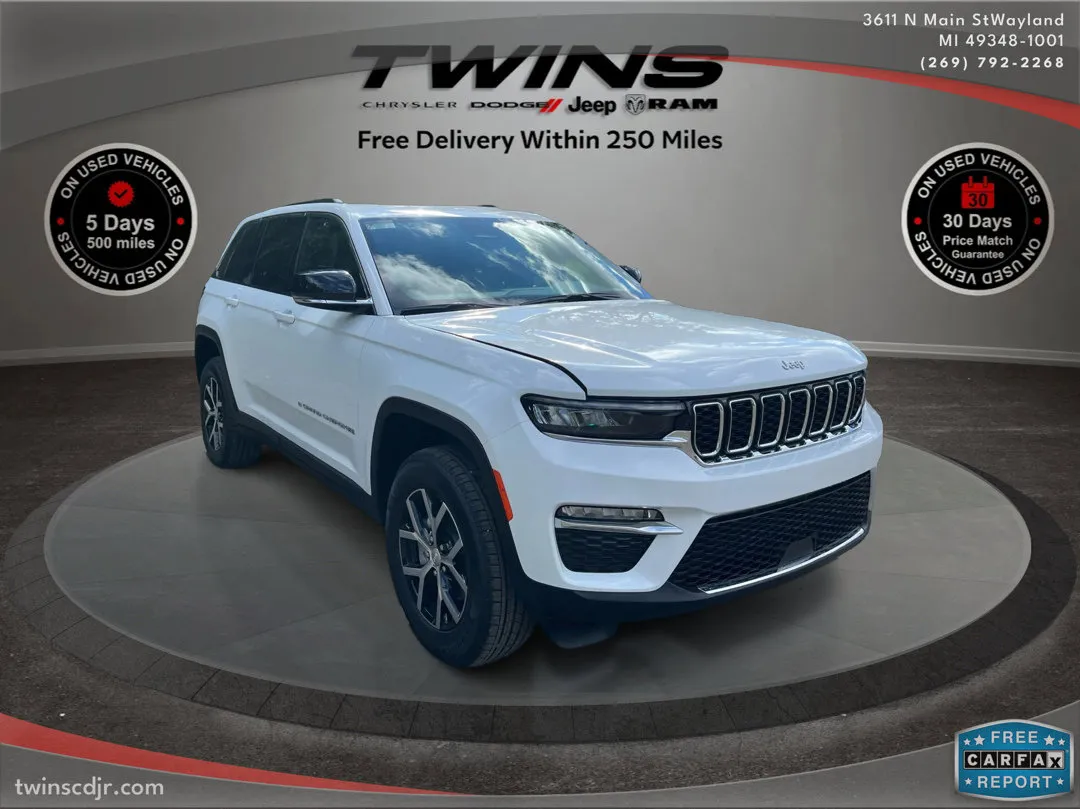 White 2025 Jeep Grand Cherokee Limited for sale in Wayland, MI
